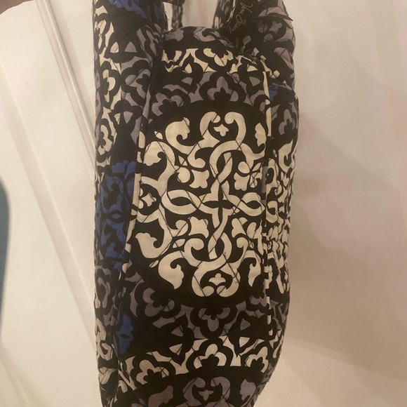 Vera Bradley Vintage Blue Medallion Quilted Large Tote Purse Bag Retired Print - Picture 3 of 12